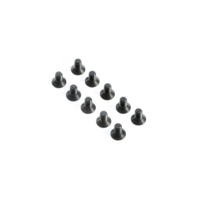 TLR Flat Head Screws M4x8mm (10)