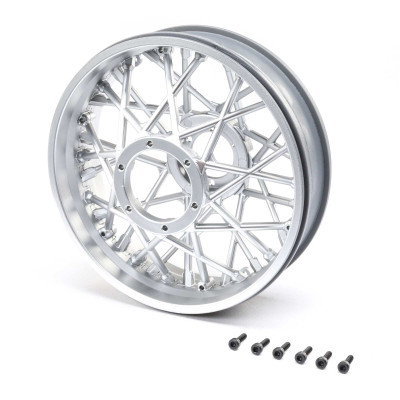 Losi Promoto-MX Rear Wheel Set (Satin Chrome) Losi Promoto-MX Rear Wheel Set (Satin Chrome)