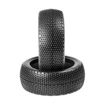 This is a pair of Black Compound (Mega Soft) Hybrid 1:8 scale buggy tires.  