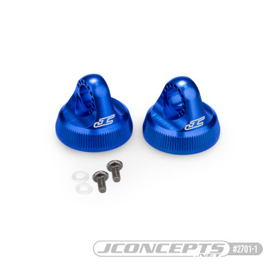 JConcepts Team Associated Fin Aluminum 13mm Shock Cap (Blue) (2) JConcepts Team Associated Fin Aluminum 13mm Shock Cap (Blue) (2)