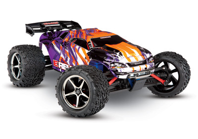 Traxxas E-Revo VXL 1/16 4WD Brushless RTR Truck (Purple) w/TQi 2.4GHz Radio, TSM, Battery & USB-C Charger Traxxas E-Revo VXL 1/16 4WD Brushless RTR Truck (Purple) w/TQi 2.4GHz Radio, TSM, Battery & USB-C Charger