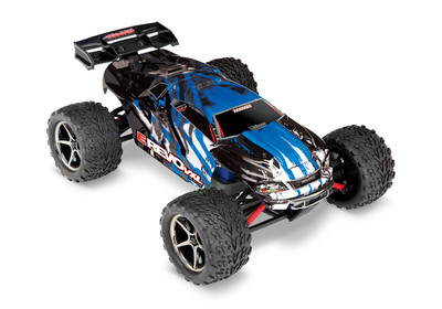 Traxxas E-Revo VXL 1/16 4WD Brushless RTR Truck (Blue) w/TQi 2.4GHz Radio, TSM, Battery & USB-C Charger Traxxas E-Revo VXL 1/16 4WD Brushless RTR Truck (Blue) w/TQi 2.4GHz Radio, TSM, Battery & USB-C Charger