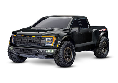 Traxxas Ford® F-150® Raptor: 1/10 scale 4X4 short course truck Special Edition (Black)
