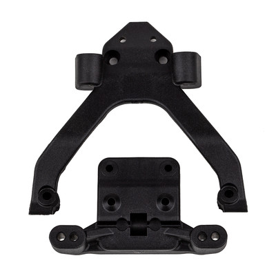 Team Associated RC10B6.4 Factory Team Angled Top Plate & Ballstud Mount (Carbon) (RC10SC6.4/RC10T6.4) Team Associated RC10B6.4 Factory Team Angled Top Plate & Ballstud Mount (Carbon) (RC10SC6.4/RC10T6.4)