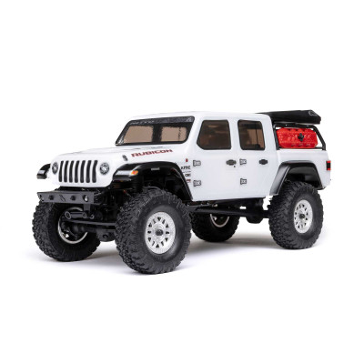 Axial 1/24 SCX24 Jeep JT Gladiator 4WD Rock Crawler Brushed RTR, White Axial 1/24 SCX24 Jeep JT Gladiator 4WD Rock Crawler Brushed RTR, White
