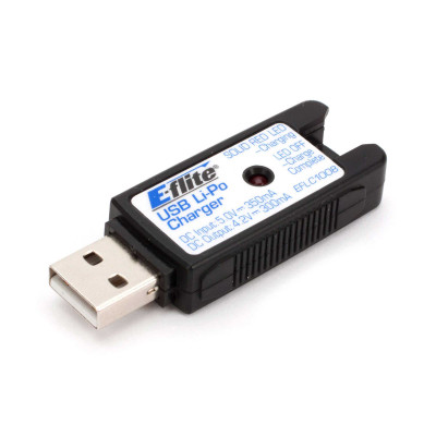 E-flite 1S USB Li-Po Charger, 300mA E-flite 1S USB Li-Po Charger, 300mA