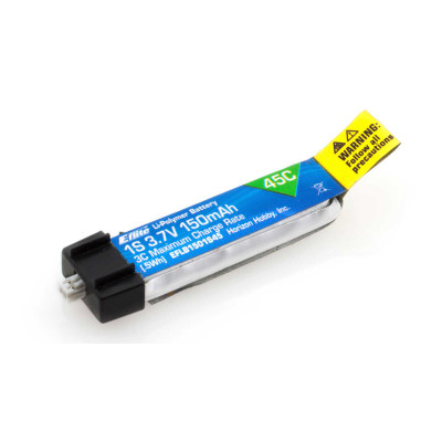 E-flite 3.7V 150mAh 1S 45C LiPo Battery: PH 1.25 (Ultra Micro) E-flite 3.7V 150mAh 1S 45C LiPo Battery: PH 1.25 (Ultra Micro)