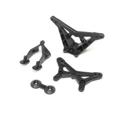 Losi FR/RR Shock Tower Wing Stay: Mini-T 2.0, Mini-B