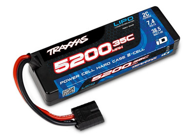 Traxxas 5200mAh 7.4v 2-cell 35C LiPo Battery Hardpack Traxxas 5200mAh 7.4v 2-cell 35C LiPo Battery Hardpack
