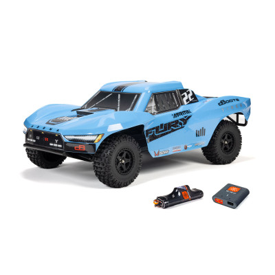 ARRMA 1/10 FURY MEGA 550 2WD Short Course Truck RTR with Battery & Charger, Blue ARRMA 1/10 FURY MEGA 550 2WD Short Course Truck RTR with Battery & Charger, Blue