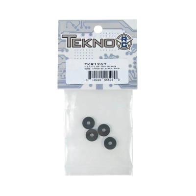 Tekno RC M2.7×10.0x1.0mm Washer (CNC, hardened steel, black, 4pcs)