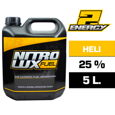 NITROLUX Energy 2 PRO Nitro Heli Fuel (25%) (5 L.) (1.3 Gal.) (Twenty Liters) NITROLUX Energy 2 PRO Nitro Heli Fuel (25%) (5 L.) (1.3 Gal.) (Twenty Liters)