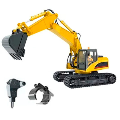 HUINA 1535-1 1/14TH SCALE RC EXCAVATOR 2.4G 15CH w/DIE CAST BUCKET (+ DRILL+ GRIPPER)
HUINA 1535-1 1/14TH SCALE RC EXCAVATOR 2.4G 15CH w/DIE CAST BUCKET (+ DRILL+ GRIPPER)