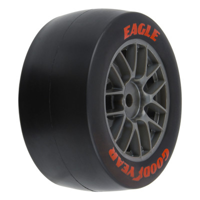 Pro-Line 1/12 Goodyear Eagle Option Tire F/R MTD Gray Wheels (4) (Losi NASCAR) Pro-Line 1/12 Goodyear Eagle Option Tire F/R MTD Gray Wheels (4) (Losi NASCAR)