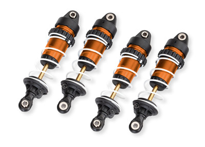 Traxxas Mini MAXX/XRT Orange Aluminum Mini GTR Long Shocks & Springs (4)