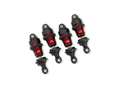 Traxxas Red Aluminum Mini GTR Short Shocks (4)