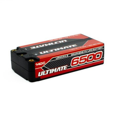 Ultimate Racing 7.6v 6500mAh 140c LiPo Battery Shorty Pack (5mm tubes)