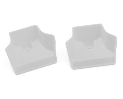 JConcepts Mugen MBX8/MBX-8e 1/8 Evo Molded Front Wings (White) (2)
