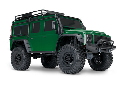 Traxxas TRX-4 Scale And Trail Crawler 4WD, 1/10 Scale, RTR, Land Rover Defender Body - Green