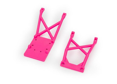 Traxxas Skid Plate Set (Front & Rear) (Pink)