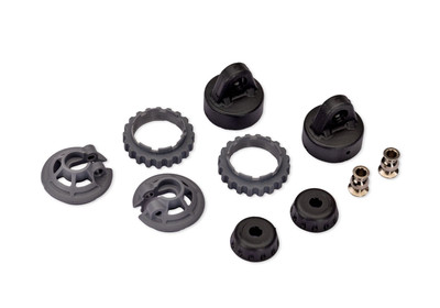 Traxxas 1/10 GTR Steel-Gray Shock Spring Retainer Set