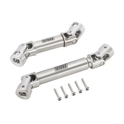 INJORA Stainless Steel Drive Shafts for 1/18 TRX4M Defender/Bronco (4M-18)