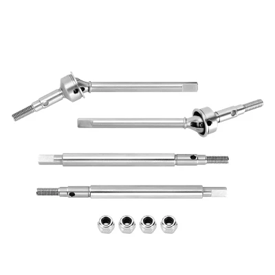 INJORA +2mm Thread Axle Shafts for Stock Length TRX4M Axles