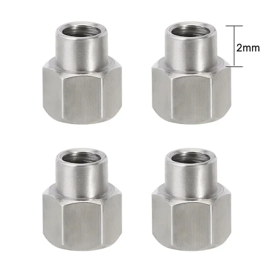 INJORA 4PCS 2mm M2.5 Long Nuts for 1/18 TRX4M