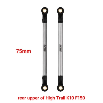INJORA 1 Pair 75mm Stainless Steel Chassis Links for 1/18 TRX4M Mods