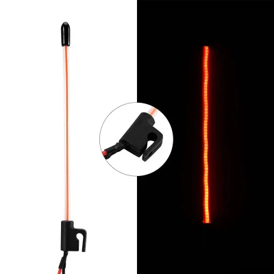 INJORA LED Side-Fixed Whip Light for 1/18 1/24 RC Crawlers (Red)