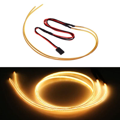 INJORA Flexible Cuttable LED Strip Lights for RC Cars (Warm Yellow)