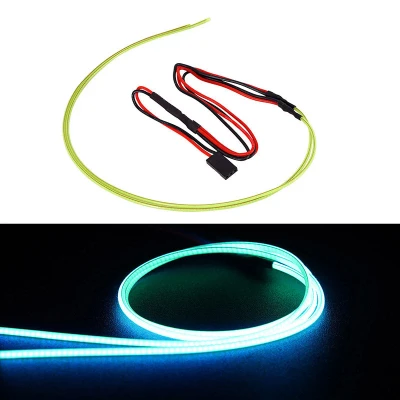 INJORA Flexible Cuttable LED Strip Lights for RC Cars (Ice Blue)
