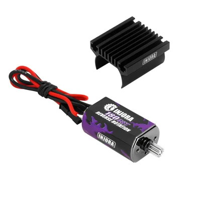 INJORA 180 PRO Brushed 48T Purple Motor with Heat Sink Steel Pinion for 1/18 TRX4M (INM11-48T)