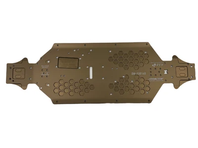 SWORKz S35-5e Series AL7075 Aluminum Lightened Main Chassis (Standard)(Shaft115mm)