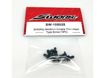 SWORKz M4x8mm Durable Thin I-Head Type Screw(10PC)