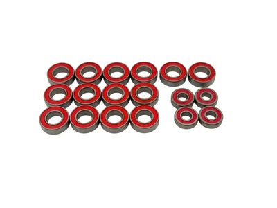 SWORKz 1/8 Scale Ball Bearing Kit (Red Rubber Case)(18PC)