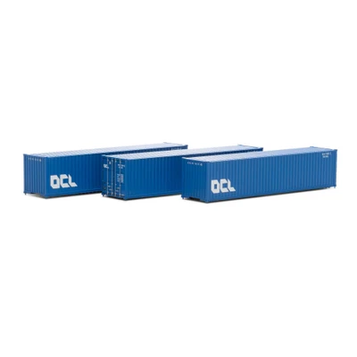 Athearn N 40' Corrugated Low-Cube Container, OCLU #2 (3pcs)