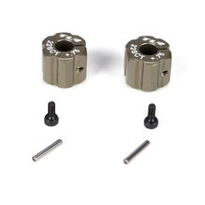 Team Losi Racing Aluminum Rear Hex Set (+.75mm Width)