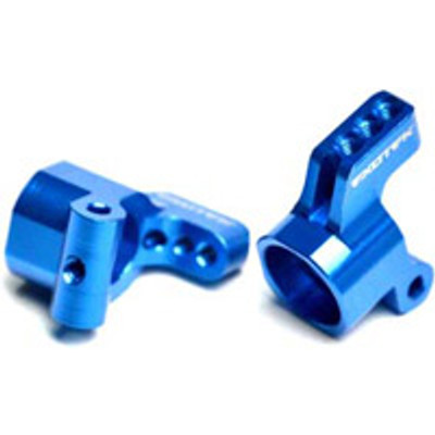 EXOTEK RACING Team Associated V2 Aluminum Rear Hubs (Blue)