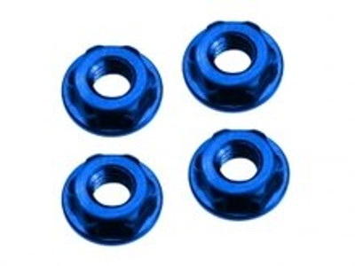 JCONCEPTS 4mm Low Profile Locking Wheel Nut (Blue) (4)
