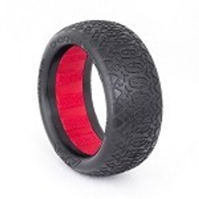 AKA "EVO" Chain Link 2.2" Front 4WD Buggy Tires (2) (Clay) (AKA13322CR)