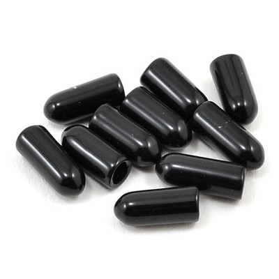 RACERS EDGE Black Antenna Caps (10 pcs)