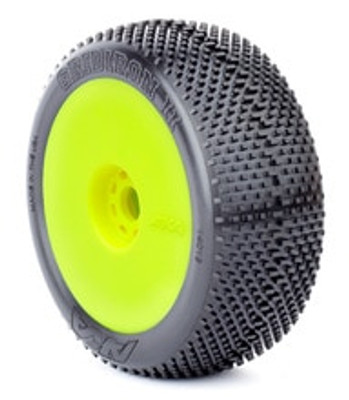 AKA Gridiron II 1/8 Buggy Tires (2) (Pre-Mounted) (Yellow) (Super Soft) (AKA14013VRY) AKA Gridiron II 1/8 Buggy Tires (2) (Pre-Mounted) (Yellow) (Super Soft) (AKA14013VRY)