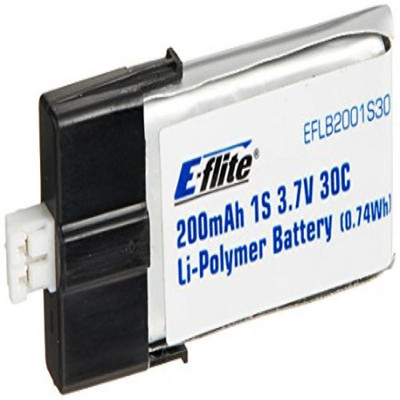 E-FLITE 1S Li-Poly Battery Pack 30C (3.7V/200mAh) (mCP X2)