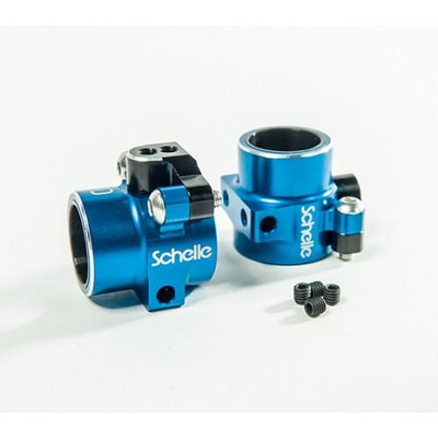 SCHELLE Aluminum B5/B5M Rear Hub Set (Blue) (SCH1094) SCHELLE Aluminum B5/B5M Rear Hub Set (Blue) (SCH1094)