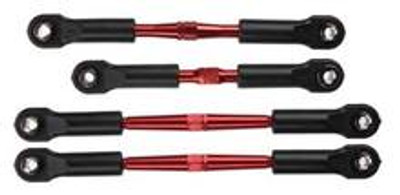 TRAXXAS Aluminum Turnbuckle Camber Link Set (Red) (4)