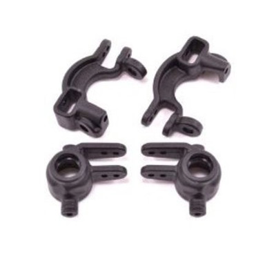 RPM Traxxas 4x4 Caster & Spindle Block Set (Black)