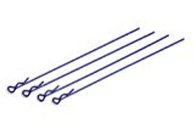 TEAM ASSOCIATED Factory Team Long Body Clips (Metallic Blue) (4) (ASC1735) TEAM ASSOCIATED Factory Team Long Body Clips (Metallic Blue) (4) (ASC1735)