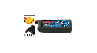 ORION Racing Drones Lipo 1600 11.1V 75C XT60 (ORI60239) ORION Racing Drones Lipo 1600 11.1V 75C XT60 (ORI60239)