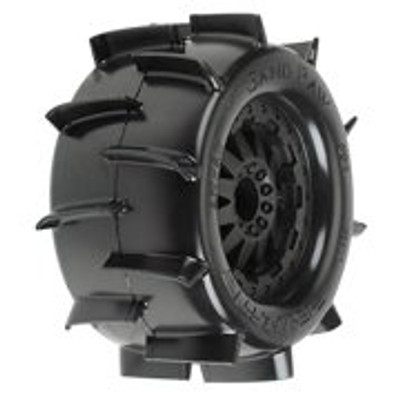 Pro-Line Sand Paw 2.8" Tires w/F-11 Nitro Rear Wheels (2) (Black) (XTM) w/12mm Hex Pro-Line Sand Paw 2.8" Tires w/F-11 Nitro Rear Wheels (2) (Black) (XTM) w/12mm Hex